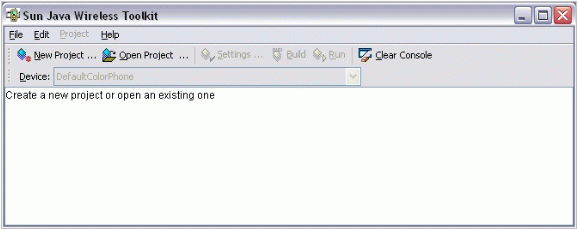 Sun Java Wireless Toolkit 示意图